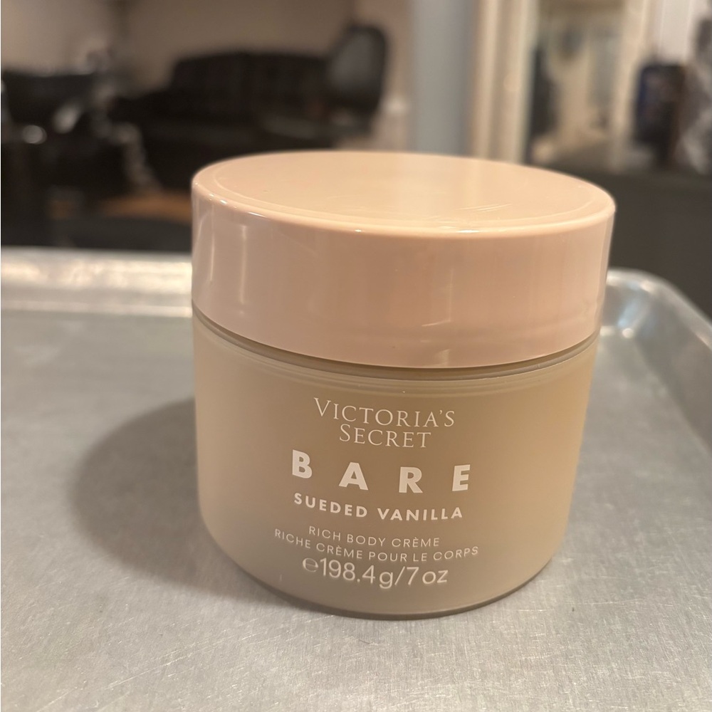 Victoria's Secret BARE Sueded Vanilla Rich Body Crème - Pale Pink & Taupe